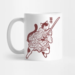 The samurai cat - line Mug